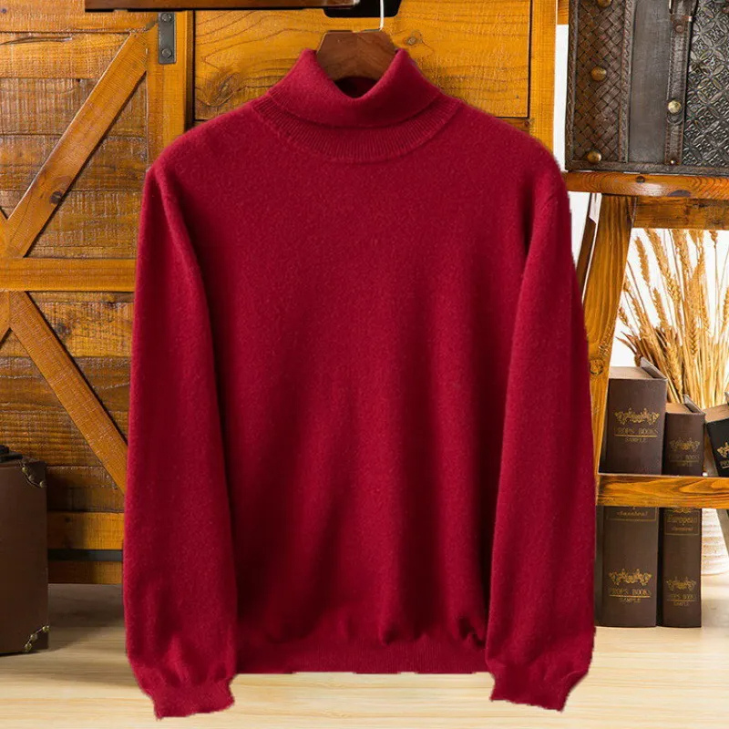 Classic turtleneck jumper made from the finest wool