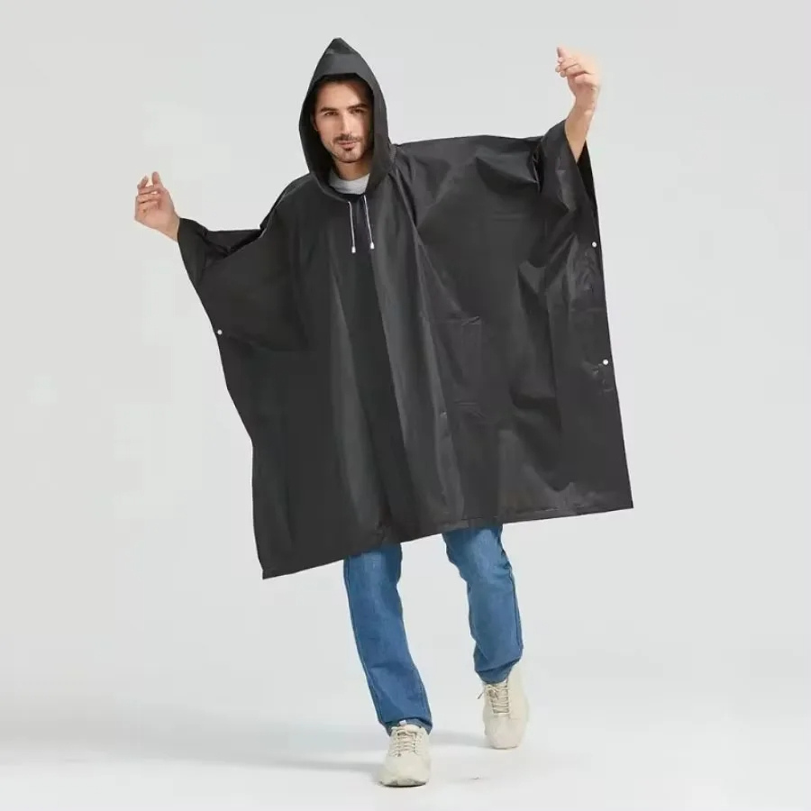 Men's mackintosh poncho waterproof lightweight with hood