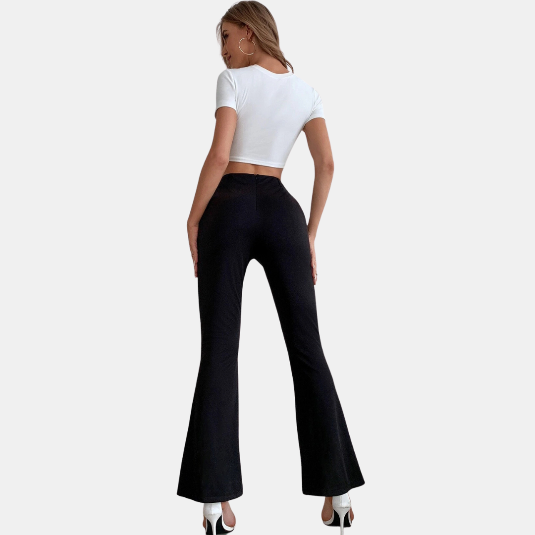 Stylish flared trousers