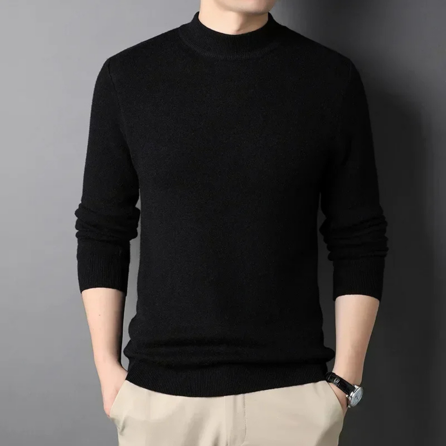 Soft slim fit winter jumper