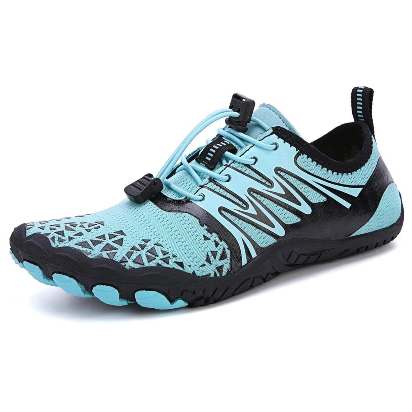 Wide toe box track running water barefoot shoes mens