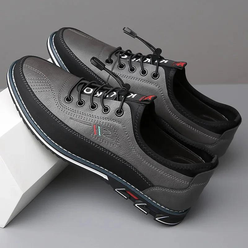 Men's shoes with laces and contrast sole