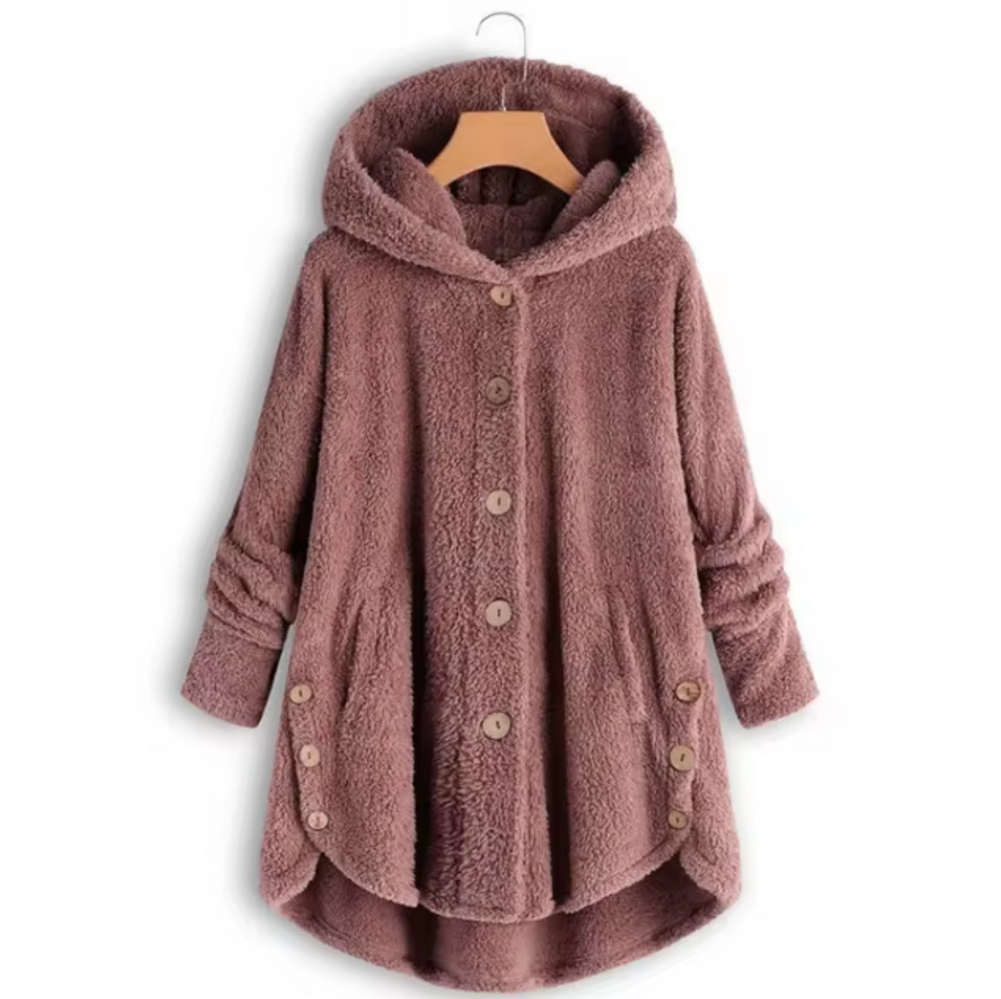 Plush wool teddy coat