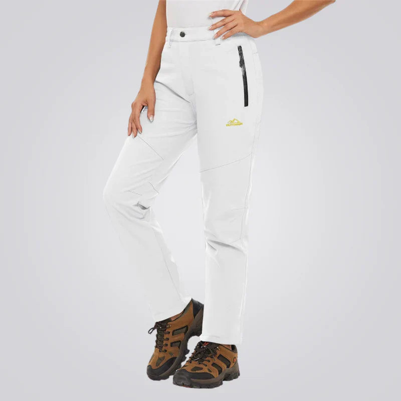 Women - Waterproof Trousers - Fleece Lining for Comfort - Ideal Outdoor Apparel