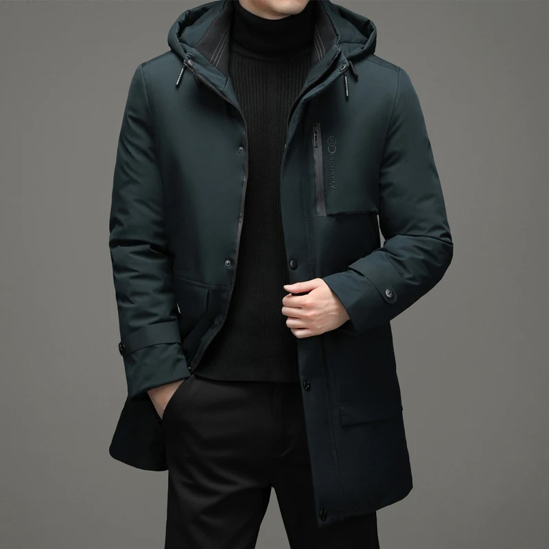 Winter jacket with hood and zip pockets