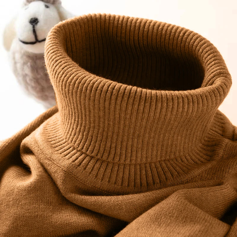 Soft turtleneck jumper for winter comfort