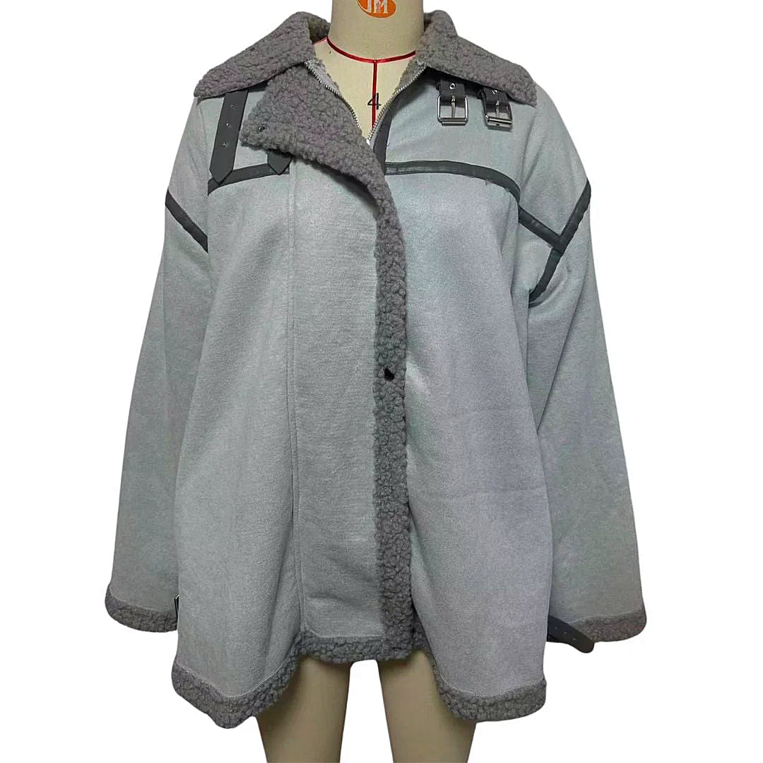 Women - Pilot Jacket - Sheepskin Lining - Warm and Stylish Cold Weather Outerwear