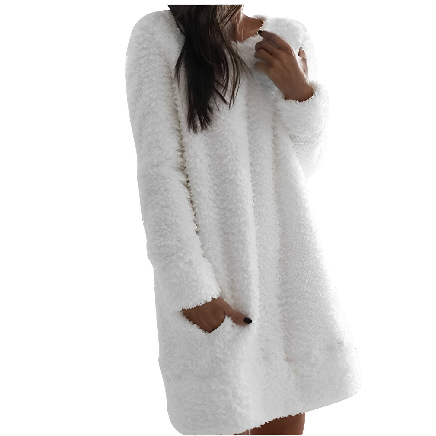 Women - Long-Sleeved Dress - Warm Fabric - Cozy & Stylish Casual Dress for Every Occasion