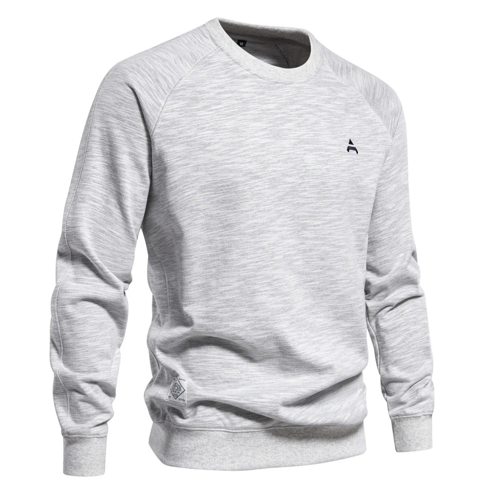 Men's jumper with raglan sleeves, round neck Casual jumper