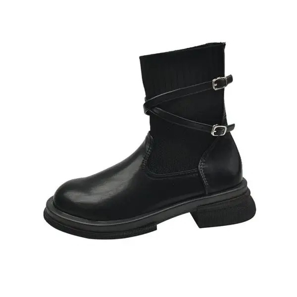 Women's Chelsea Boots in Leather with Non-Slip Sole