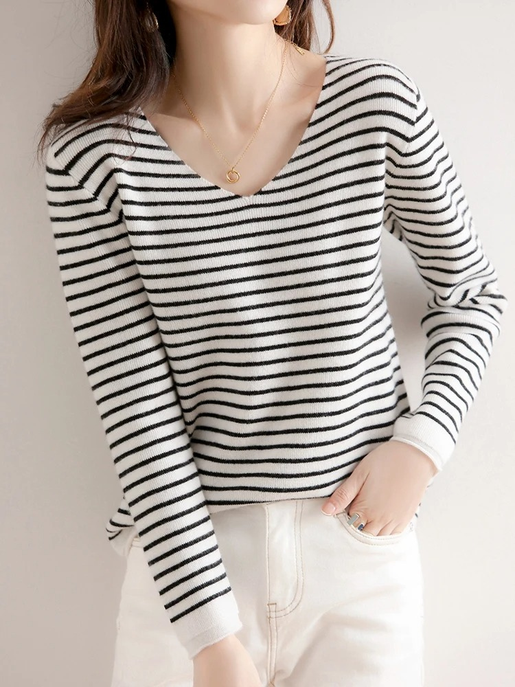 Casual Striped Women's Sweater