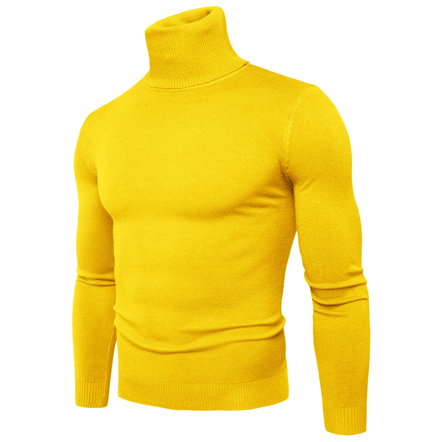 Tight-fitting turtleneck jumper for winter days