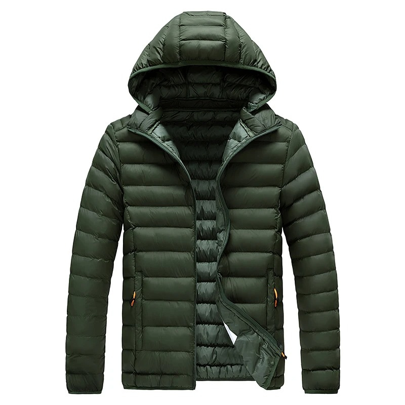 Men's quilted transition jacket With hood