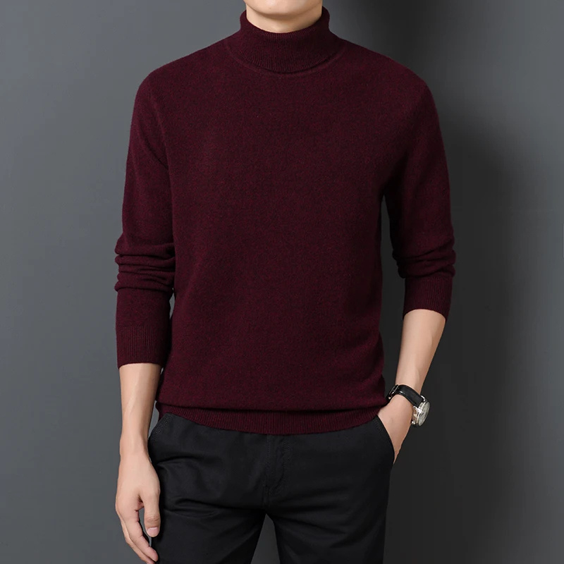 Soft turtleneck jumper for leisure and the office