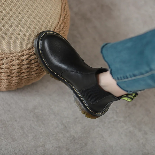 Women's Chelsea Boots with Classic Style and Elastic Sides