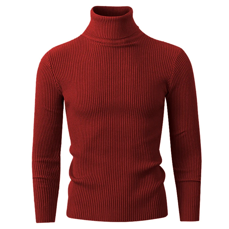 Ribbed turtleneck jumper for style and warmth