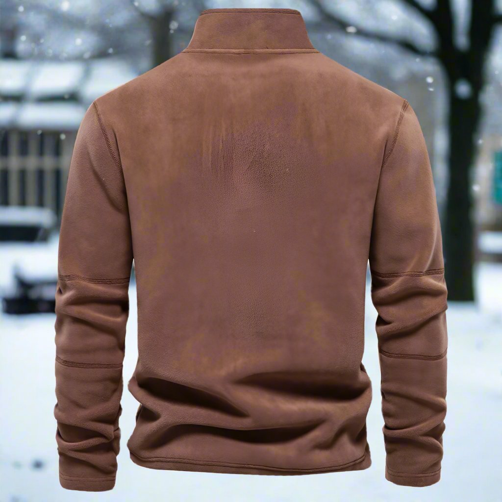 Men - Winter Fleece Jumper - Soft & Warm - Cozy Cold Weather Apparel