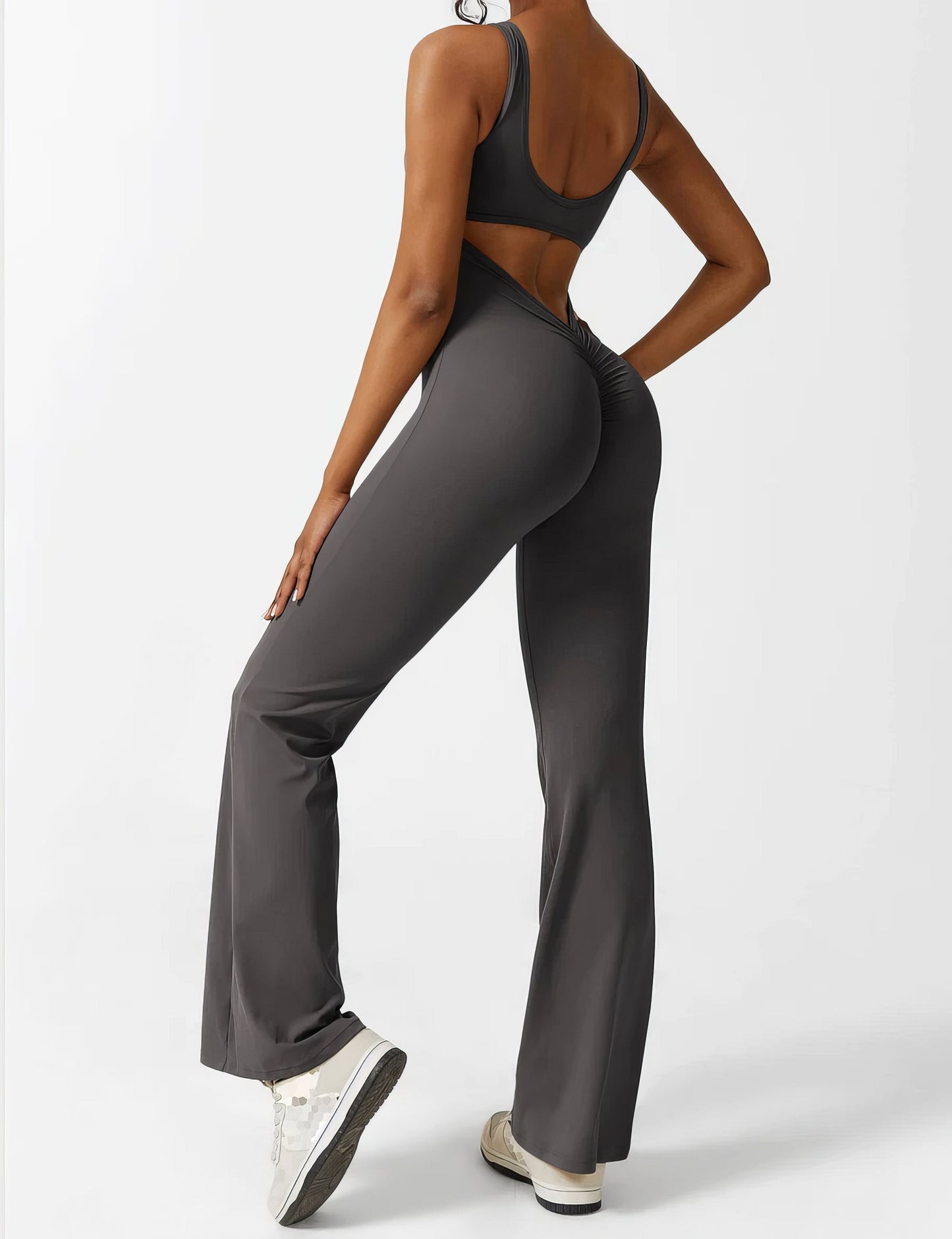 Jumpsuit with bell-bottoms