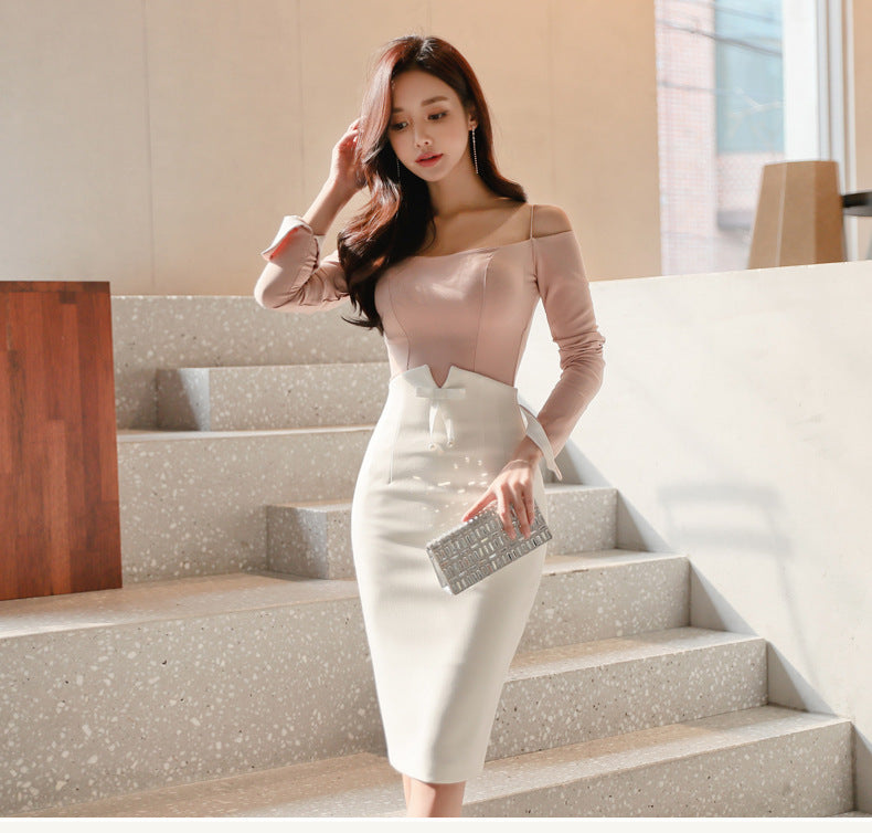 Modern body shaping high waist sheath skirt