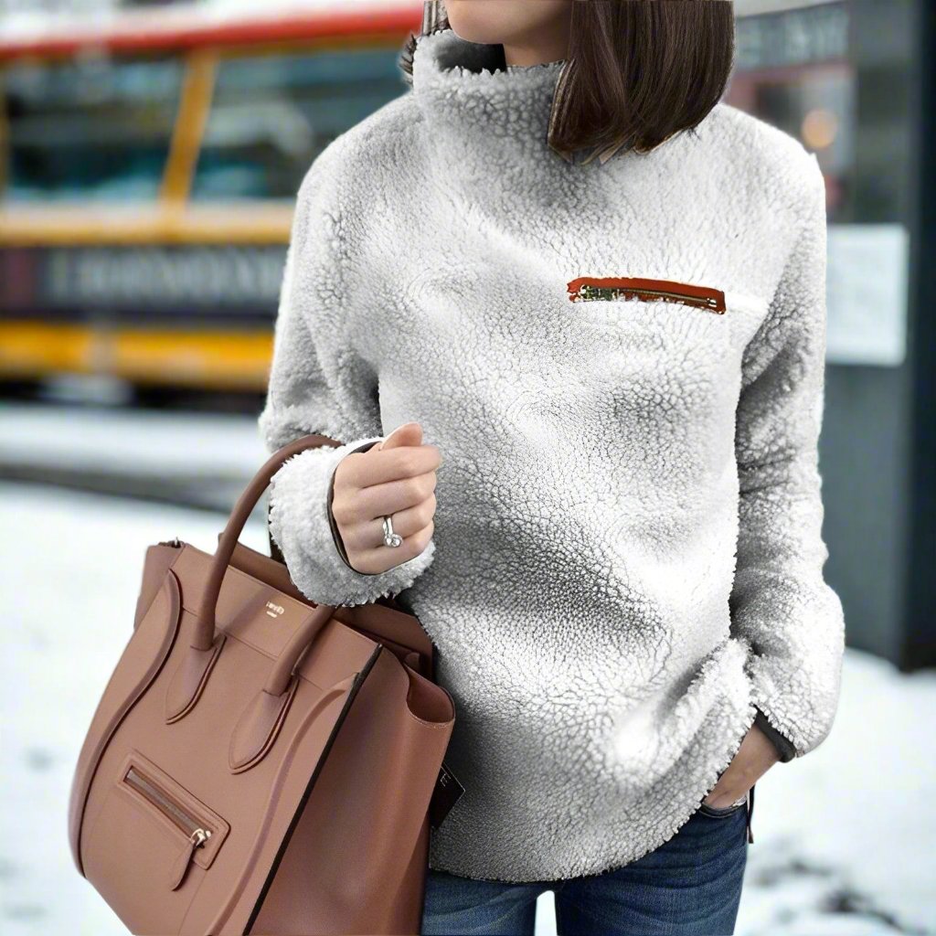 Women's Oversized Jumper - Cozy Wool Winter Sweater - Stylish & Warm for Cold Weather