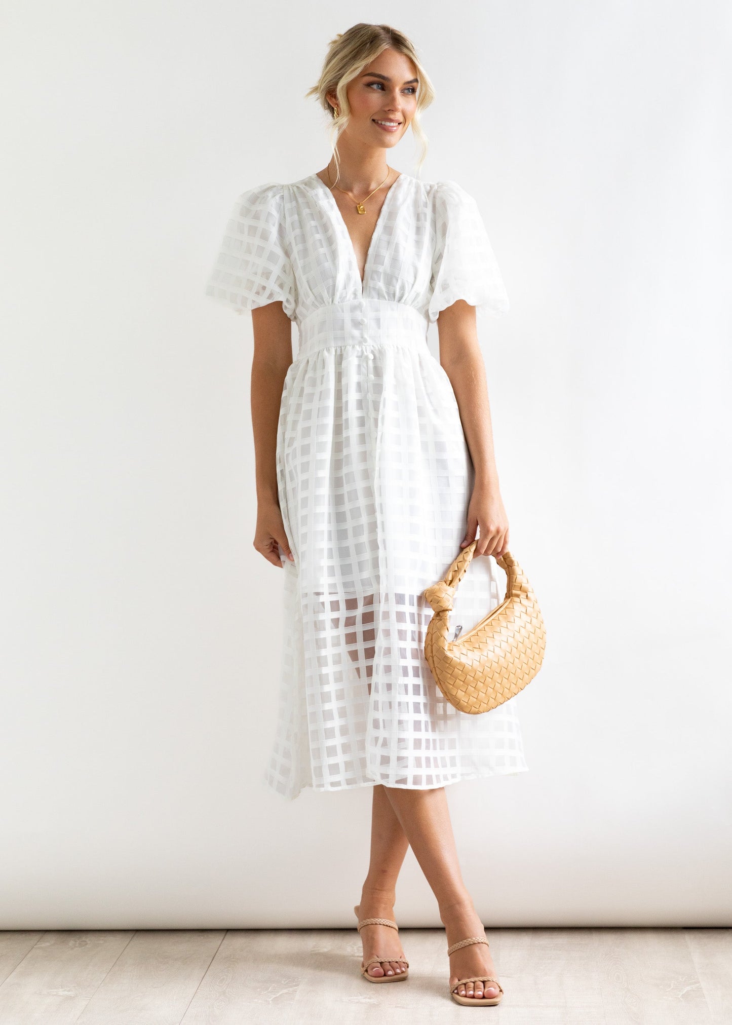 Playful summer midi dress