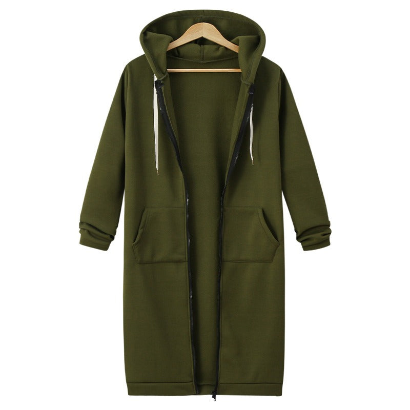 Women - Hooded Jacket - Zip Closure & Drawstring - Stylish & Comfortable Outerwear