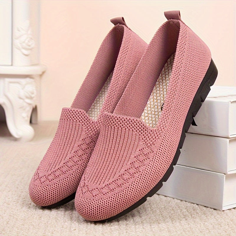 Women's - Slip-On Loafers - Lightweight Mesh - Breathable Comfort Shoes for Everyday Wear