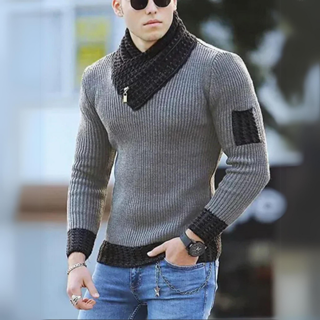 Men - Winter Jumper - Cozy Knit Fabric - Stylish Warmth for Cold Days