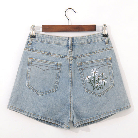 Relaxed Women's High Waist Fashion Denim Shorts