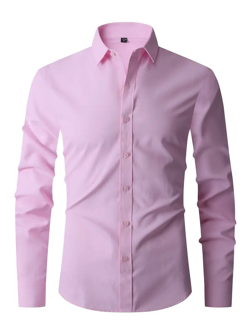 Stylish Long-Sleeved Shirt For Semi-Formal Occasions