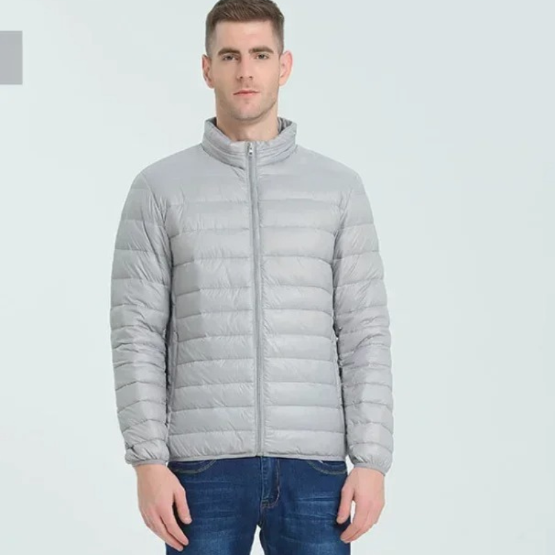 Men's quilted transition jacket lightweight, Insulated, With zip