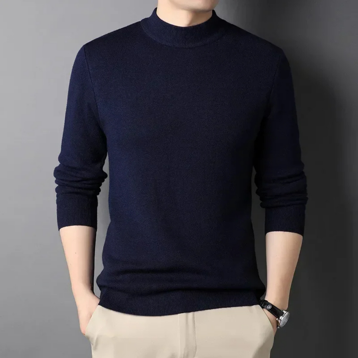 Soft slim fit winter jumper