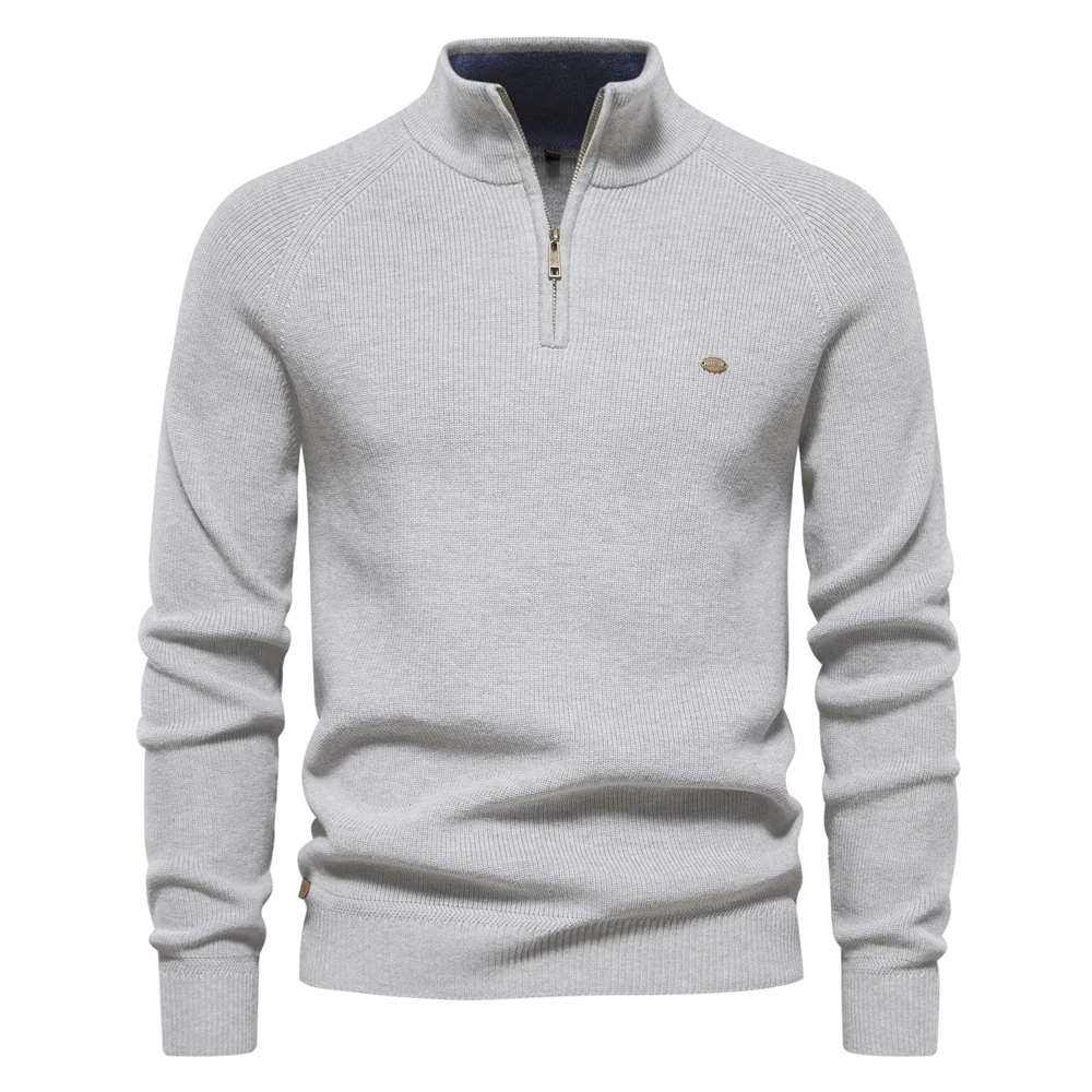 Half zip men's jumper for a casual and stylish look