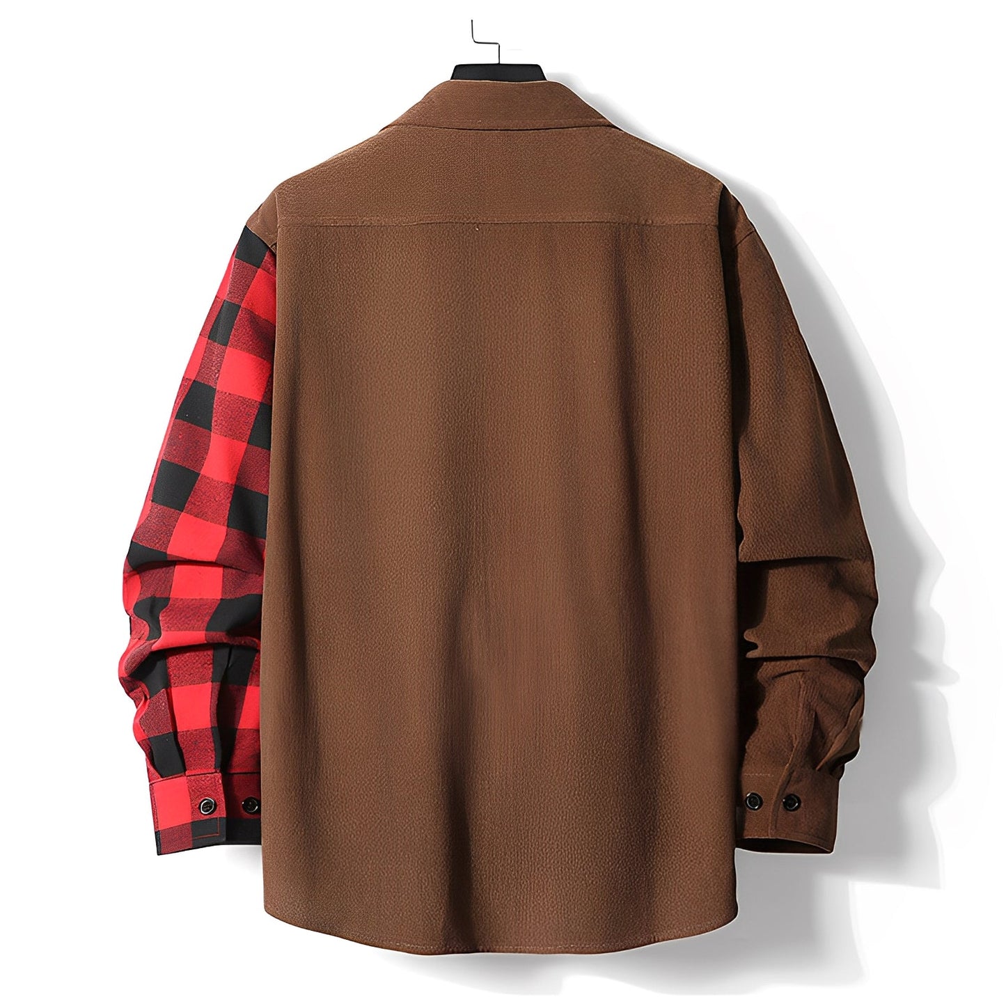 Men's Long Sleeve Shirt - Corduroy Check - Winter Style