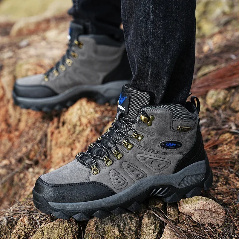 Hiking Shoes Men Waterproof Non-slip Outdoor Trekking Boots