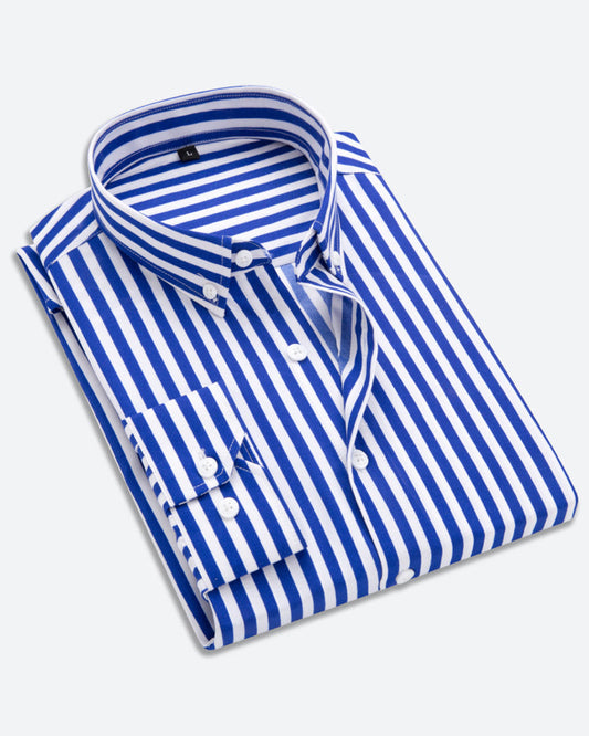 Vertical striped shirt