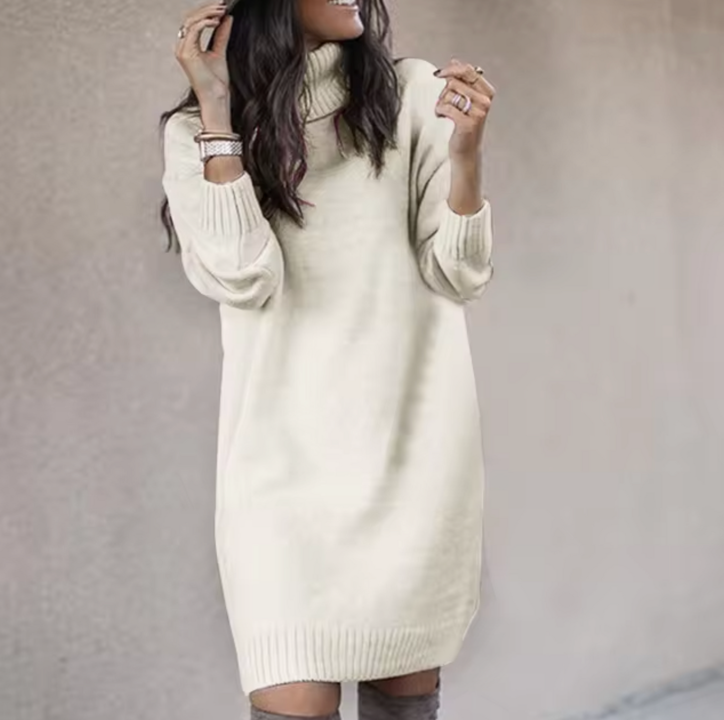 Loose jumper dress