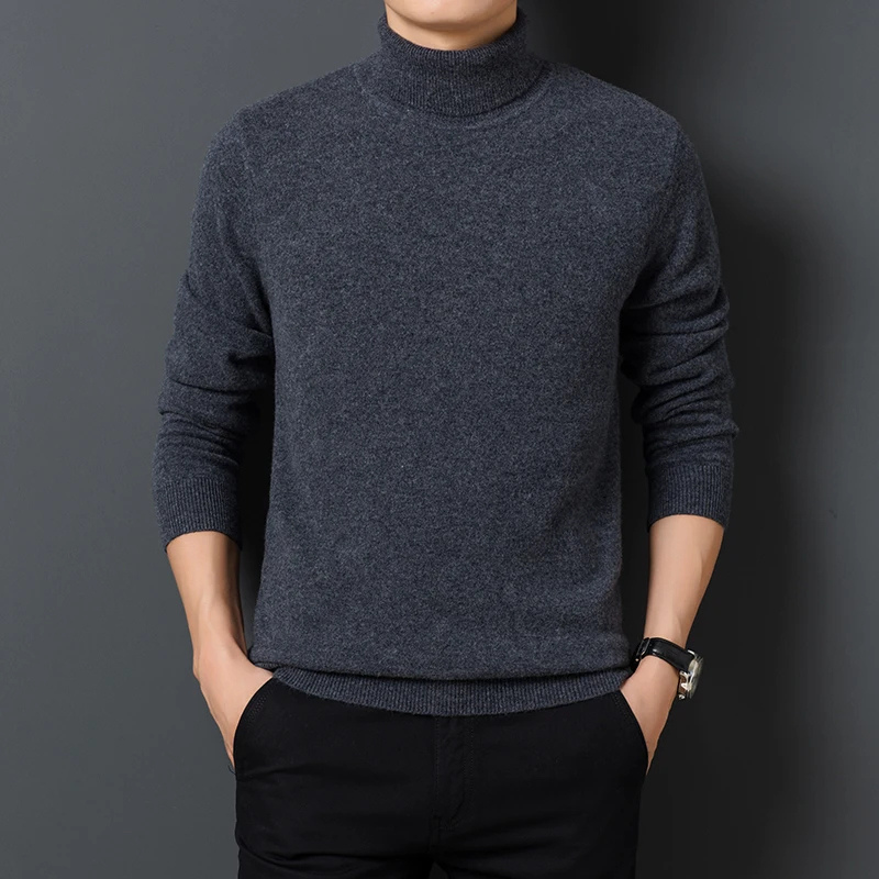 Soft turtleneck jumper for leisure and the office