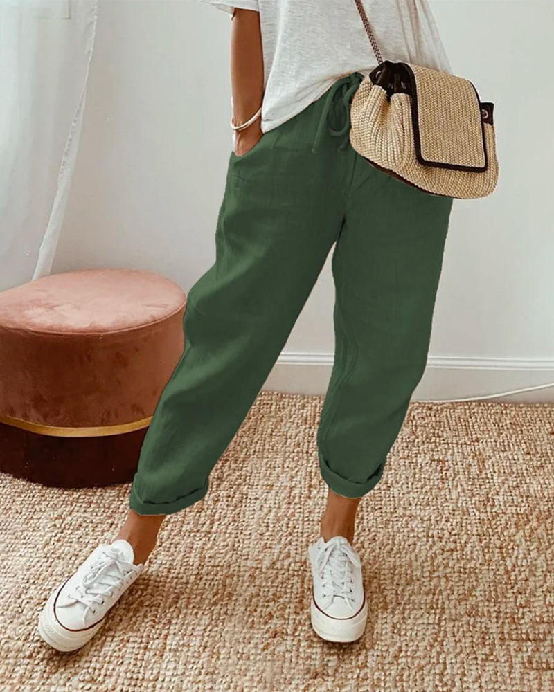 Elegant cotton trousers