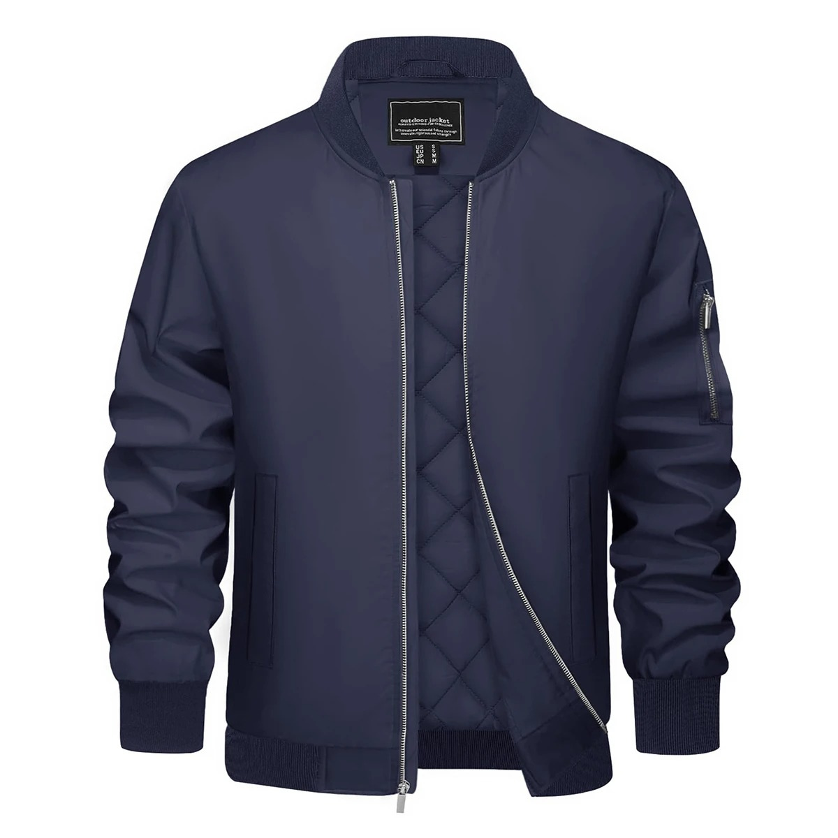 Men's quilted transitional Bomber jacket