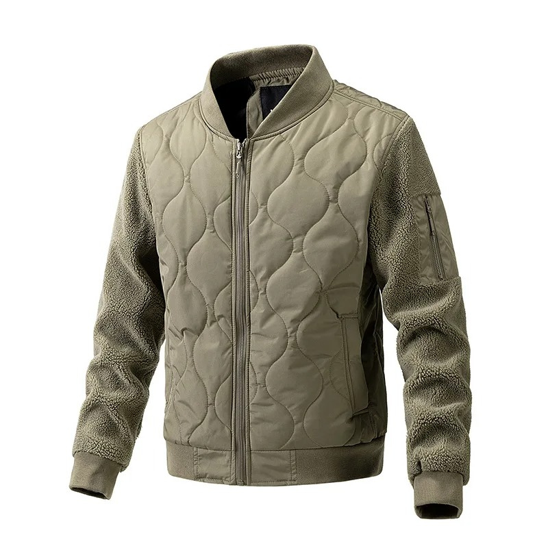 Men's quilted transitional jacket With zip