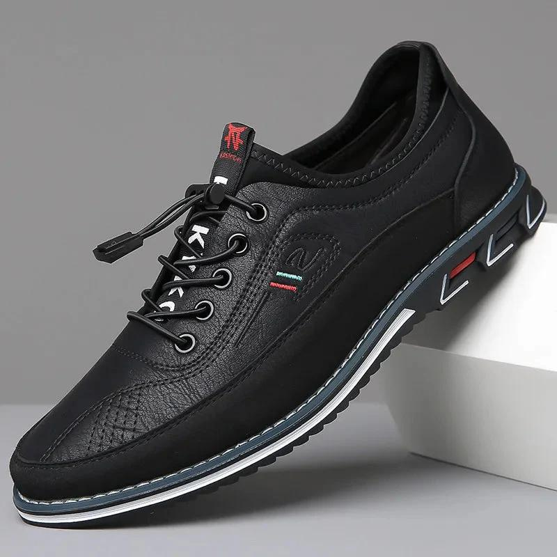 Men's shoes with laces and contrast sole