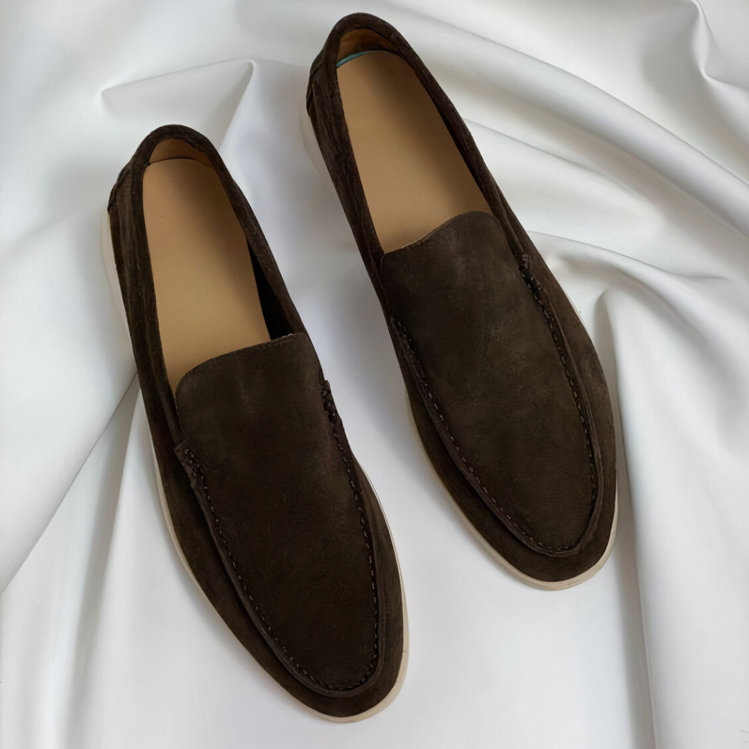 Premium men's leather loafers