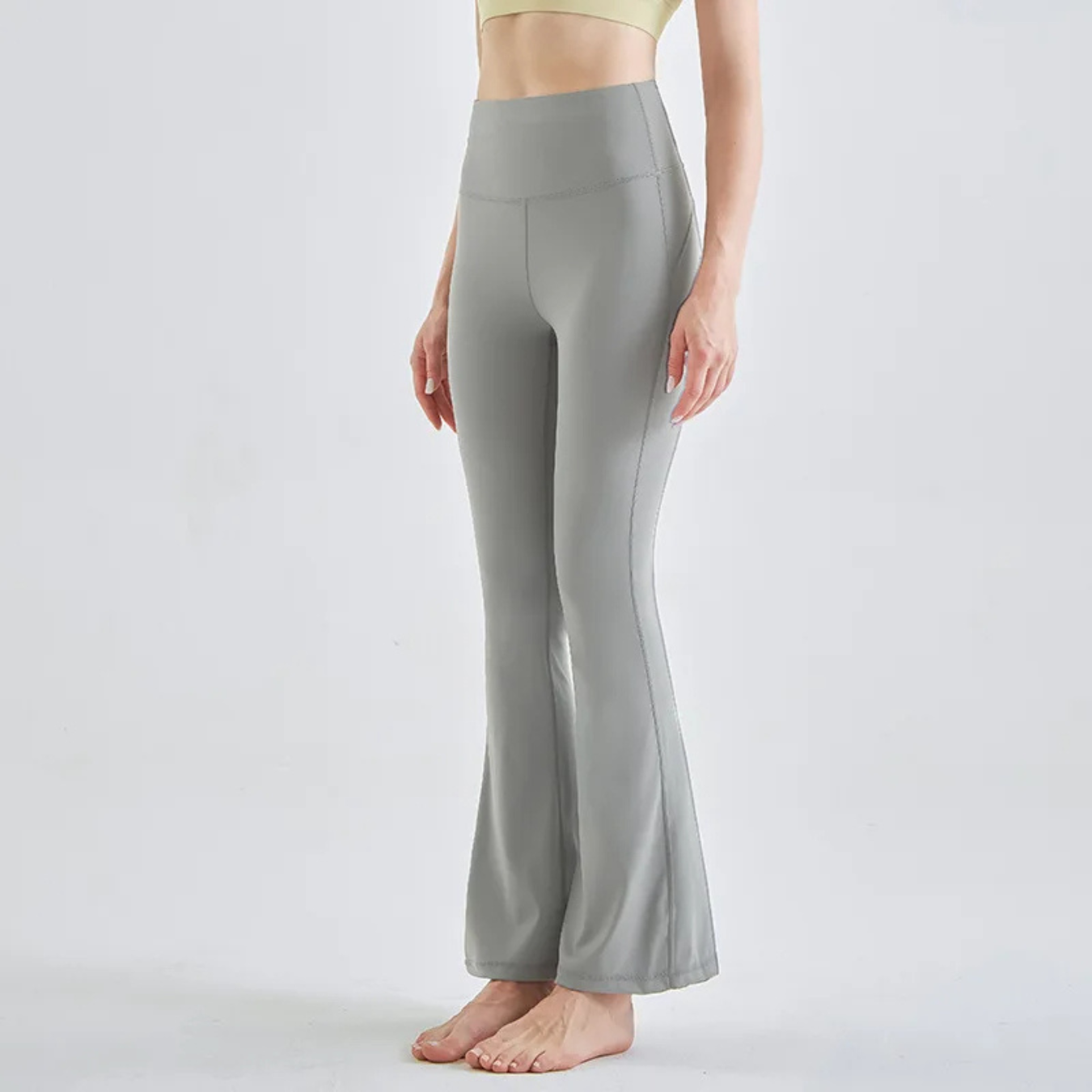 Seamless Flared Pants Ladies with High Waist and Stretch