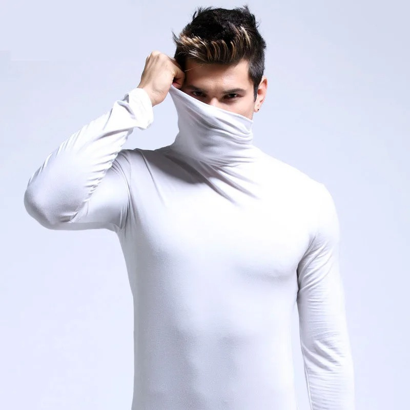 Stretch, moisture-wicking, slim fit jumper for men