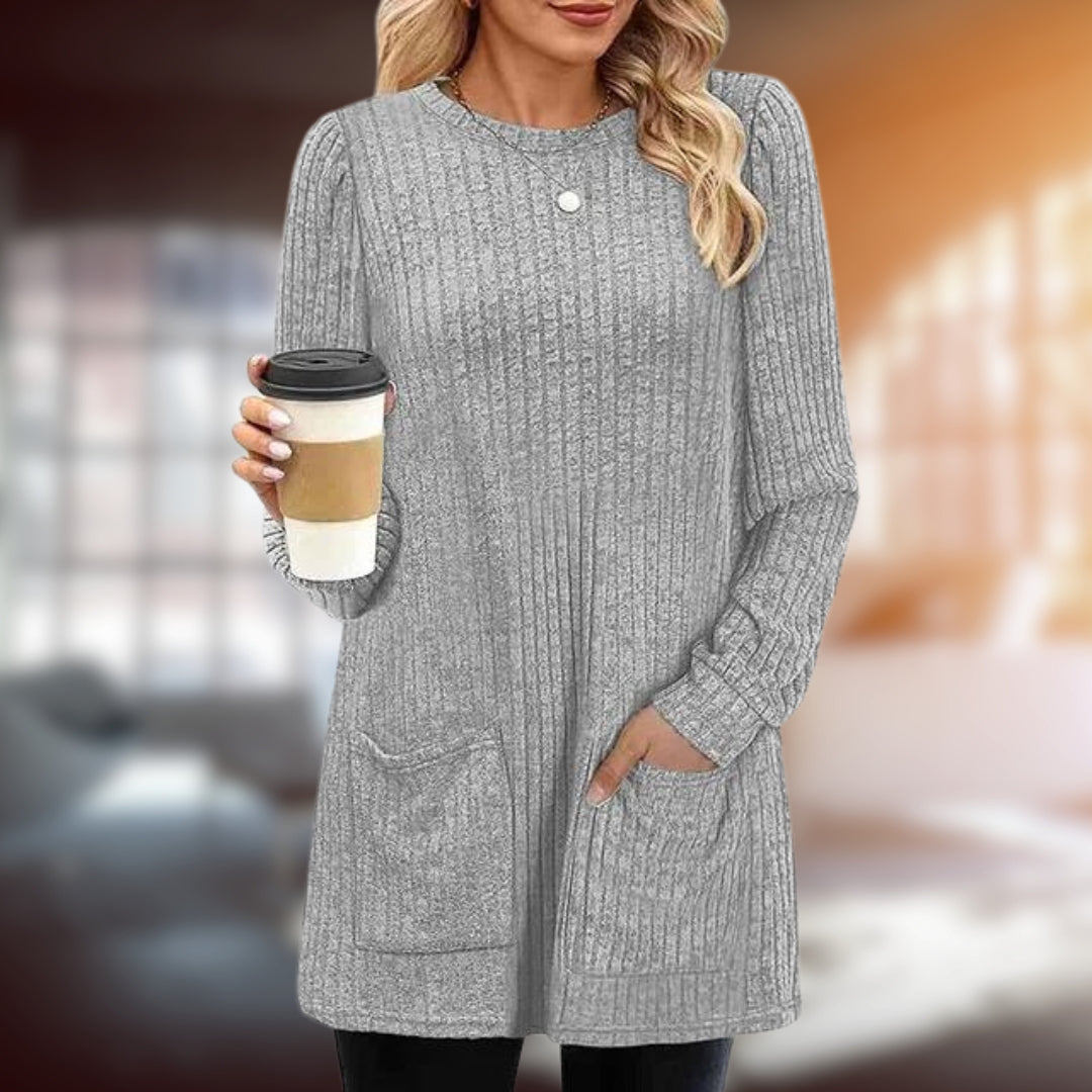 Women - Long Jumper - Elegant Design - Cozy Knit Fabric for Comfort