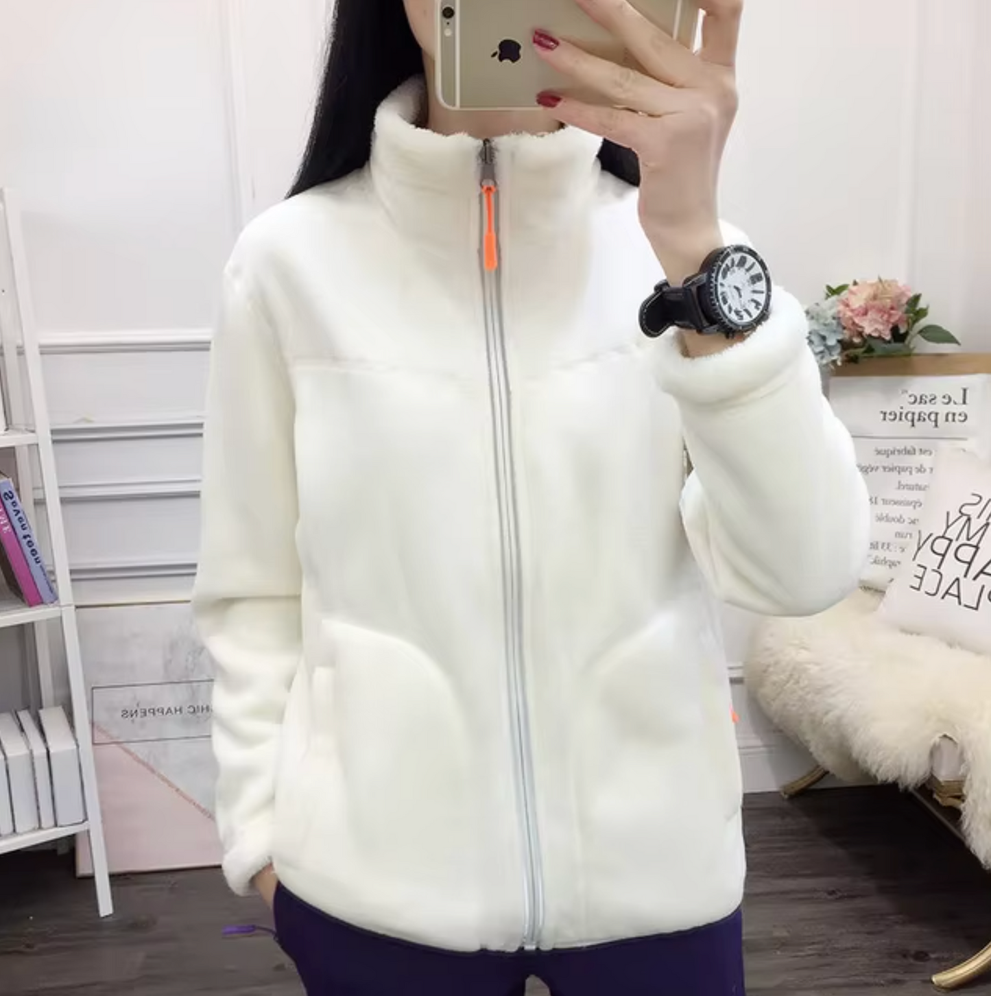 Double-sided fleece jacket