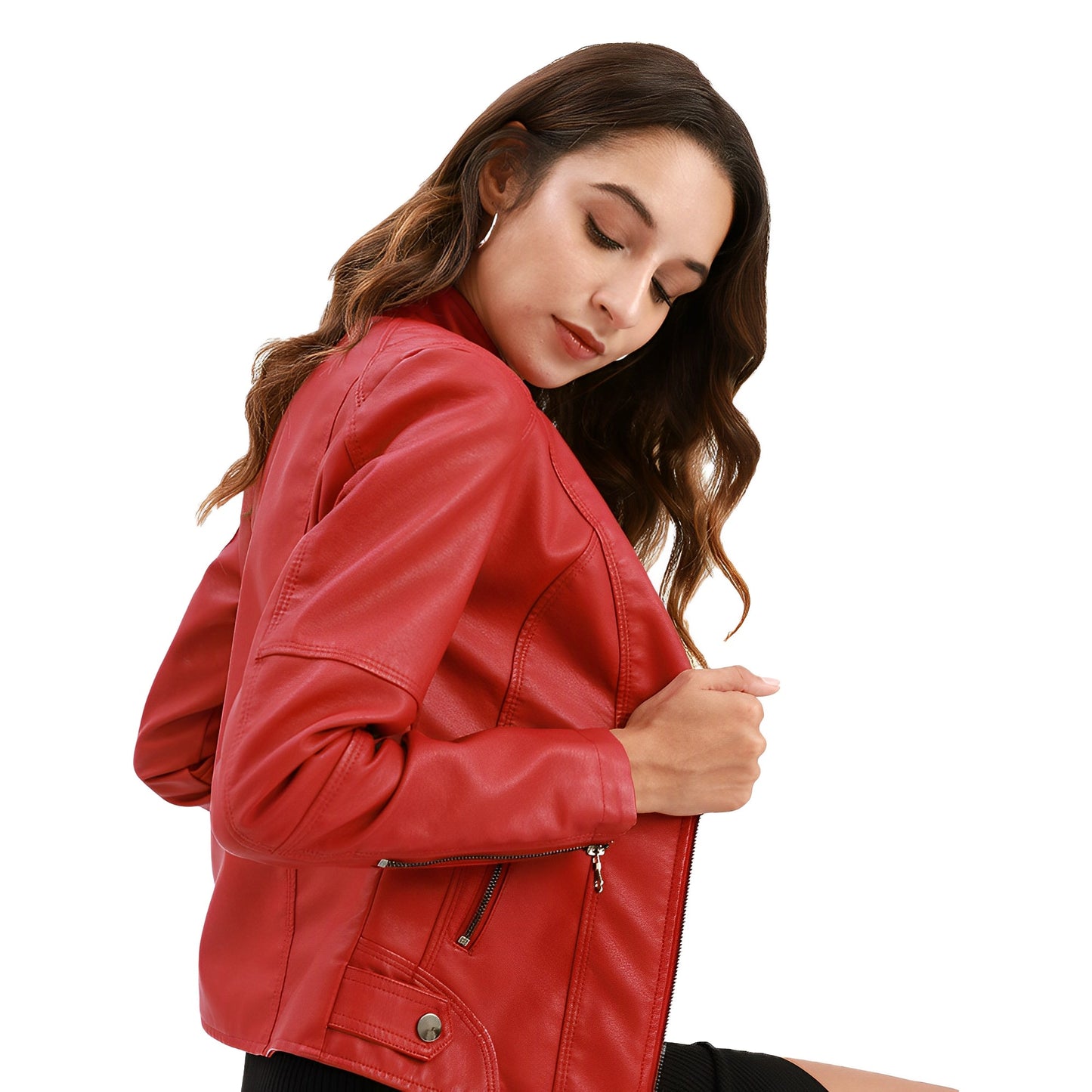 Women - Leather Jacket - Genuine Leather - Stylish & Comfortable All-Season Outerwear