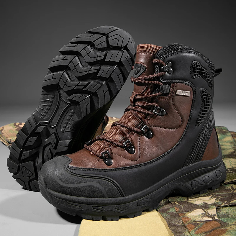 Hiking Shoes Men Waterproof Non-slip Outdoor Boots