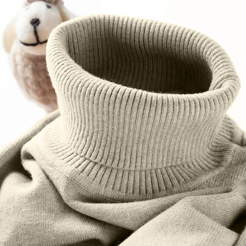 Soft turtleneck jumper for winter comfort